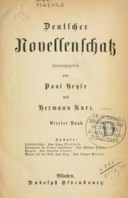 Cover of: Deutscher Novellenschatz by Paul Heyse