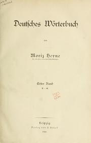 Cover of: Deutsches Wörterbuch.