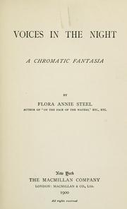 Cover of: Voices in the night: a chromatic fantasia