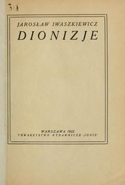 Cover of: Dionizje.
