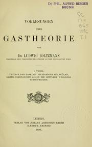 Cover of: Vorlesungen über Gastheorie