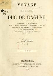 Cover of: Voyage en Hongrie by Auguste Frédéric Louis Viesse de duc de Raguse Marmont