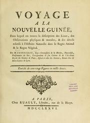 Cover of: Voyage à la Nouvelle Guinée by Pierre Sonnerat