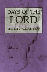 Cover of: Days of the Lord: The Liturgical Year : Lent (Days of the Lord: the Liturgical Year)