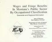 Wages and fringe benefits in Montana's public sector by occupational classification