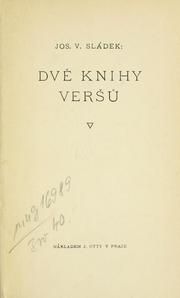 Cover of: Dv knihy ver by Josef Václav Sládek