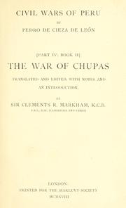 Cover of: war of Chupas.