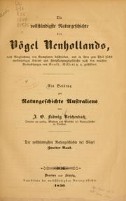 Cover of: Ein Beitrag zur Naturgeschichte Australiens by H. G. Ludwig Reichenbach