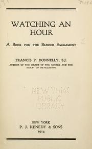 Cover of: Watching an hour