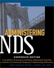 Cover of: Administering NDS corporate edition by Nancy Cadjan