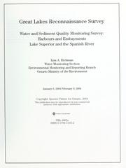 Cover of: Water and sediment quality monitoring survey: harbours and embayments Lakes Superior and the Spanish River