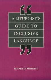 Cover of: A liturgist's guide to inclusive language