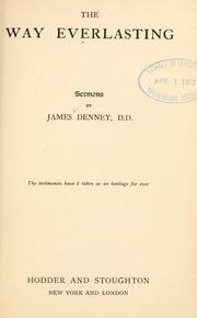 Cover of: The way everlasting by James Denney