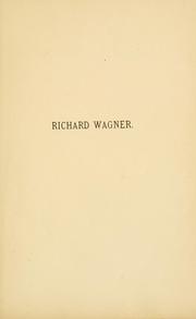 Cover of: Entwürfe. Gedanken. Fragmente. by Richard Wagner