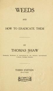 Cover of: Weeds and how to eradicate them