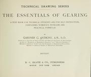 The essentials of gearing by Anthony, Gardner C.