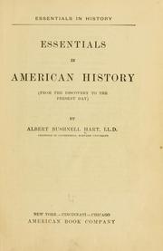 Cover of: Essentials in American history.