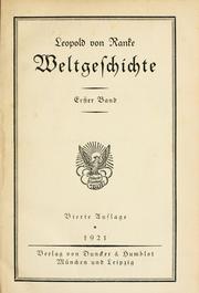 Weltgeschichte by Leopold von Ranke