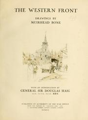 The Western Front by Bone, Muirhead Sir