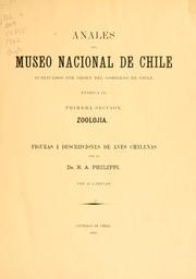 Cover of: Figuras i descripciones de aves chilenas