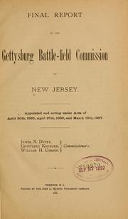 Cover of: Final report of the Gettysburg battle-field commission of New Jersey.