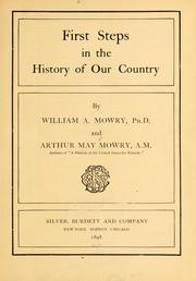 Cover of: First steps in the history of our country