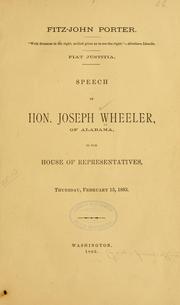 Fitz-John Porter .. by Joseph Wheeler