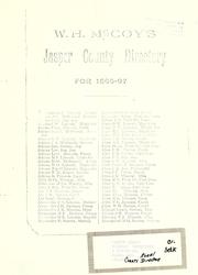 W. H. McCoy's Jasper County directory for 1896-97