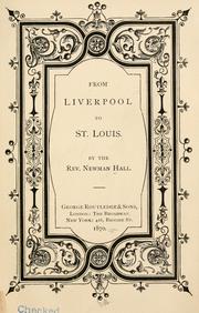 Cover of: From Liverpool to St. Louis by Newman Hall