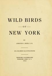 Cover of: Wild birds of New York. -- by Chester A. Reed
