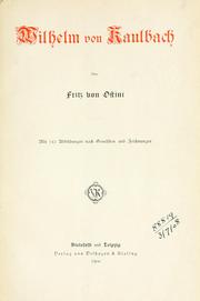 Cover of: Wilhelm von Kaulbach.