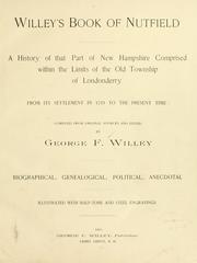 Cover of: Willey's book of Nutfield by George Franklyn Willey