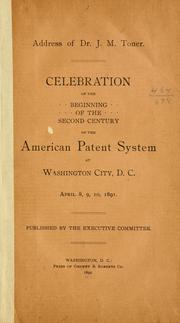 Cover of: General Washington as an inventor and promoter of the useful arts.