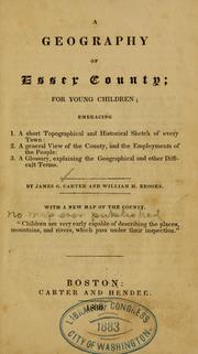 Cover of: geography of Essex county