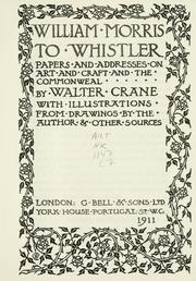 Cover of: William Morris to Whistler by Walter Crane