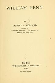 Cover of: William Penn by Rupert Sargent Holland