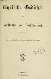 Gesammelte Werke by August Heinrich Hoffmann von Fallersleben