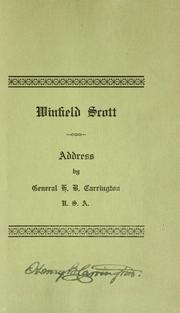 Cover of: Winfield Scott.: Address