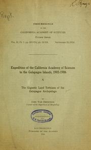 The gigantic land tortoises of the Galapagos Archipelago by John Van Denburgh