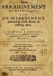 Cover of: God's arraignement of hypocrites by John Yates