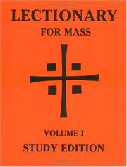 Cover of: Lectionary for Mass: Volume 1 Study Edition (Lectionary for Mass)