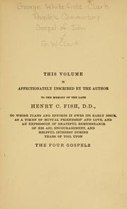 Cover of: The Gospel of John by George W. Clark