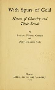 Cover of: With spurs of gold by Frances Nimmo Greene