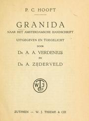Cover of: Granida by P. C. Hooft