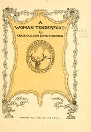 Cover of: woman tenderfoot