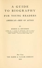 Cover of: A guide to biography for young readers. by Burton Egbert Stevenson