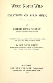 Cover of: Wood notes wild: notations of bird music