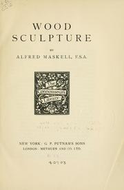 Cover of: Wood sculpture