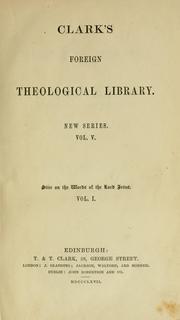 Cover of: The words of the Lord Jesus ... tr. from the second rev. and enl. German ed. by R. Stier