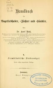 Cover of: Handbuch für Vogelliebhaber, -Züchter und -Händler